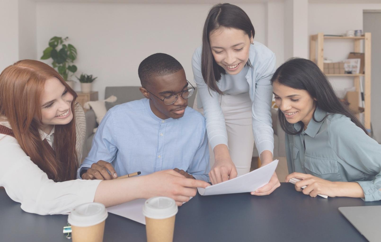 Workshop environment showing interactive money mindset education session